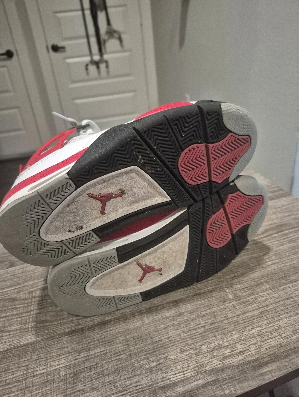 Jordan Air Jordan 4 Retro Red Cement White Black DH6927-161 Size 6.5